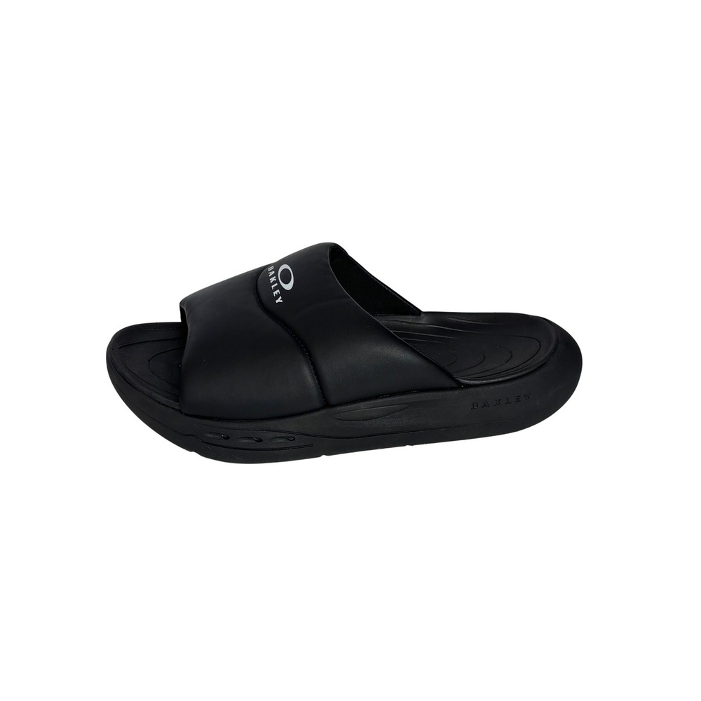 Oakley Bark Slide‎ Pitch Black Mens Sandals Size 10 NEW